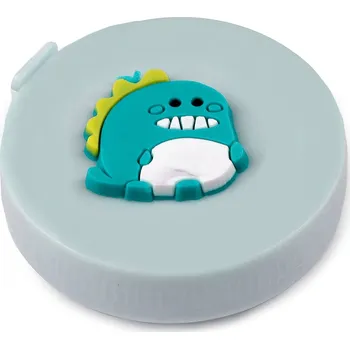 Krejčovský svinovací metr s 3D obrázkem 900256/15 šedý - dinosaurus, oboustranný metry/palce/inches, plastový, délka 150cm/60inch