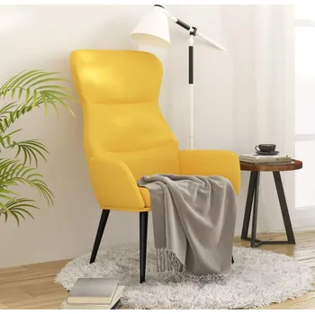 Křeslo vidaXL Relaxační křeslo textil [341074] Barva: horčicově žlutá