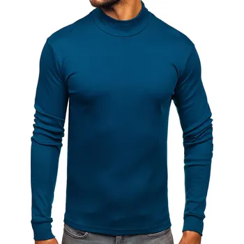 Pánský svetr Indigoi pánský bavlněný propínací rolák basic Bolf 534 - 2XL