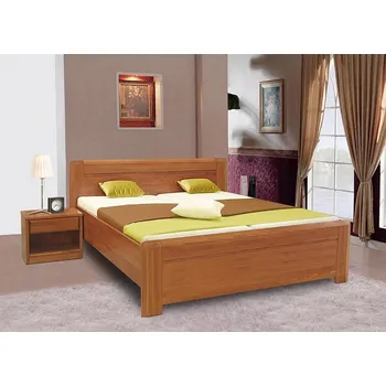 Postel ELIZABET 180 (ELINOR 180 ) - korpus -bez roštu- dřevěná postel - VIŠEŇ masiv kolekce "FN" (K150)