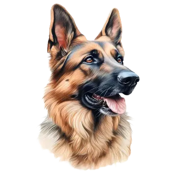 Nažehlovací obrázek německý ovčák (dva rozměry), Velikost: Malý