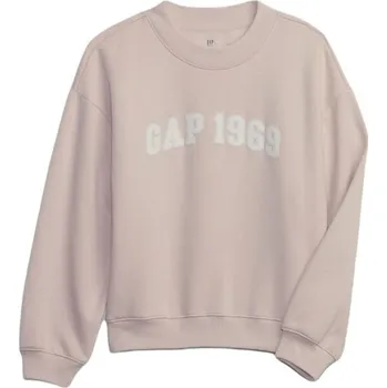 Chlapecká mikina Dětská mikina GAP FASHION LOGO L Růžová, Bílá