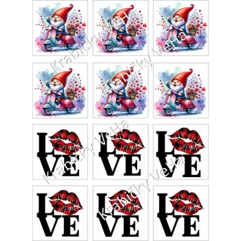 Jedlá dekorace na dort Fondánový list A4 motiv "Plaketa čtverec" 6x6 cm