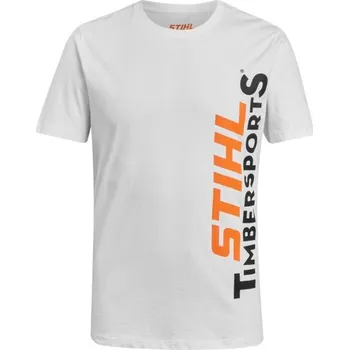Tričko STS LOGO VERTICAL STIHL Barva: Bílá, Velikost: XXL