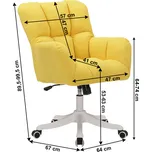 Max-i Kancelářské křeslo, žlutá, LOREL