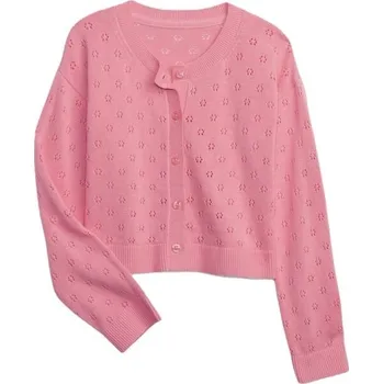Dívčí oblečení Dívčí svetr GAP EASTER CARDI XXL Růžová