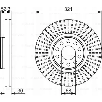 Zavěšení kol KOTOUČE BRZDOVÉ KOTOUČE BOSCH 0 986 479 690