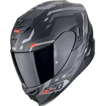 Helma na motorku SCORPION přilba EXO-520 EVO AIR Ranka matt black/silver/red - XS
