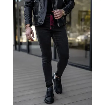 Černé pánské džíny skinny fit Bolf KX565-1 - 31/M