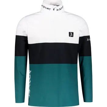 Pánské oblečení Pánská funkční termo mikina premium ALTISPORT VOJ/ALM051TER03 BÍLOZELENÁ XXXL