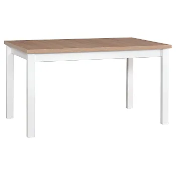Jídelní stůl ALBATROS 4 (ALBA 4) jídelní stůl rozkládací - lamino Dub grandson/ nohy+sokl Bílá- kolekce "DRE" (K150-E)