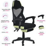 Max-i Kancelářské / herní křeslo, černá / zelená, JORIK