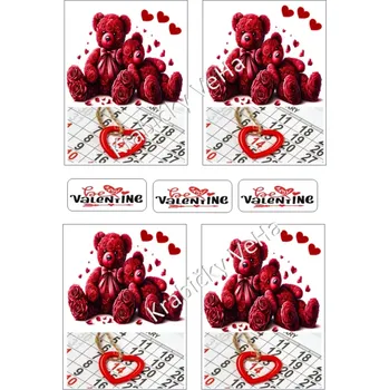 Jedlá dekorace na dort Fondánový list A4 motiv "Plaketa obdelník" 6x6 cm