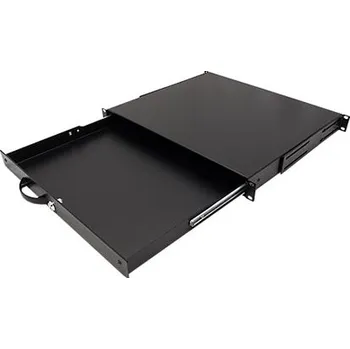 Racková skříň ROLINE Uzamykatelná zásuvka do 19" rozvaděče, 1U, 400mm, černá - 26.21.0268