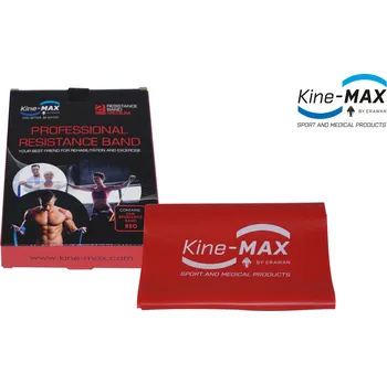 Posilovací guma Kine-MAX Resistance Band Level-2 červená