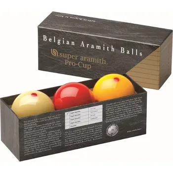 Kulečníková koule Karambolové koule Super Aramith Pro-Cup, 61,5 mm, 3 koule v sadě