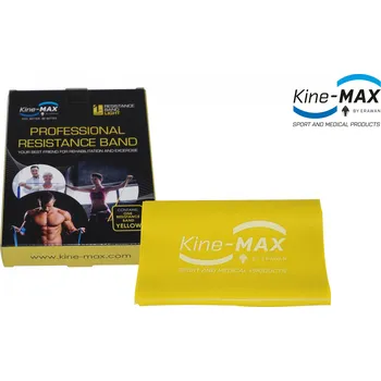 Posilovací guma Kine-MAX Resistance Band Level-1 žlutá