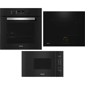Set domácích spotřebičů Miele H 2467 B ACTIVE + Indukční deska Miele KM 7361 FL + Mikrovlnná trouba Miele M 2230 SC