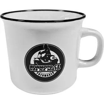 BONMOTO hrnek WOODSTOCK Fofrmaker white/black