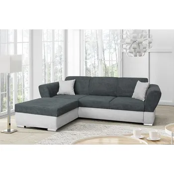 Sedací souprava VIVIEN - Levá sedací souprava , látka sedák, opěrák tmavě šedá Matana 05 /korpus Matana 01 světle šedá (FI) - kolekce "F" (K250) NOVÁ LÁTKA