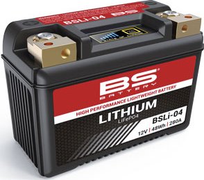 BS BATTERY BS LIFEPO4 BSLI-04 baterie 134x65x92, 280A, 48Wh, 4Ah YTZ10S,YT12B-4,YT14B4,YT12B-BS,YTX14