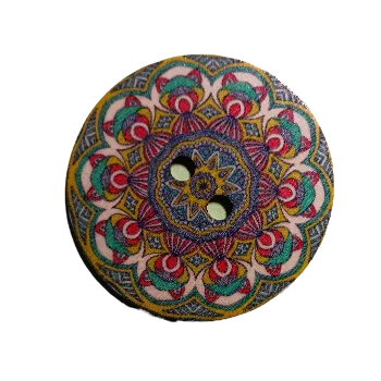 Knoflík Knoflík dřevěný velký V (5 cm)