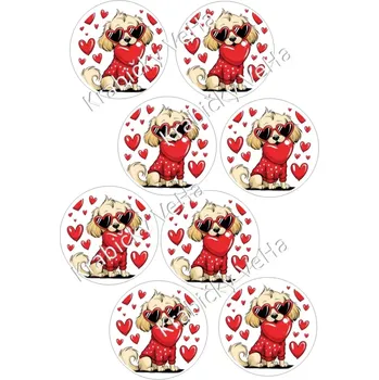 Jedlá dekorace na dort Fondánový list A4 motiv "Kolečko " na vykrajovátko 7 cm