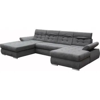 Sedací souprava BRAZIL U - Pravá sedací souprava, látka TMAVĚ ŠEDÁ Matana 05 (FE) kolekce - (K250-Z) NOVÁ LÁTKA