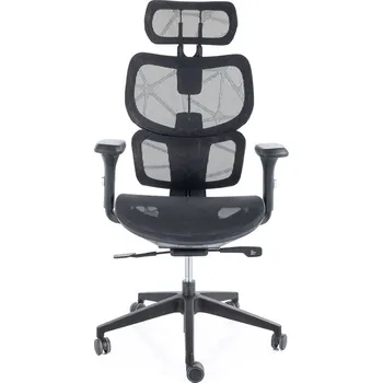 DAVE - ergonomické kancelářské křeslo - látka ČERNÁ - nosnost 120kg (OBRDEVONC) (S) (K150) NOVINKA