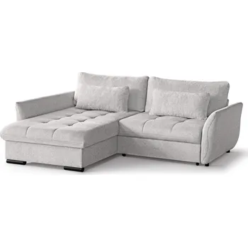 Sedací souprava CANDY NEW - Levá rohová sedací souprava - látka Sněhobílá -BUBBLE 01 - kolekce "MRS"(CAFU L=3 BALÍKY)(K250)NOVINKA