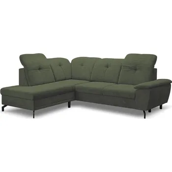 Sedací souprava REBECA -Levá sedací souprava,látka OLIVOVÁ -ARAGON 39 , kolekce - "ST" (REMI=2balíky ) (K250) NOVINKA