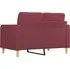 Pohovka Textilní 2místná pohovka 359089 120 cm vínová