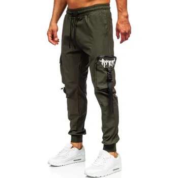 Zelené pánské jogger teplákové kapsáčé Bolf K15 - 2XL