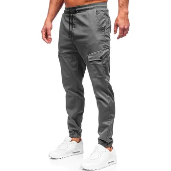 Pánské kalhoty Grafitové pánské textilní jogger kapsáče Bolf 384 - 33/L
