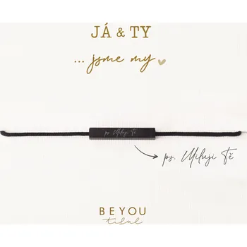 Náramek Dárková karta Já a Ty a náramek Miluji Tě