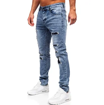 Pánské kalhoty Modré pánské džíny slim fit Bolf MP0153B - 32/M
