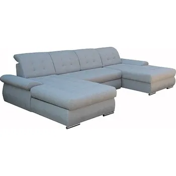 Sedací souprava BRAZIL U - Pravá sedací souprava, látka SVĚTLE ŠEDÁ Matana 01 (FE) kolekce - (K250-Z) NOVÁ LÁTKA