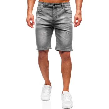 Pánské oblečení Grafitové pánské džínové kraťasy Bolf MP0277GS - 30/S