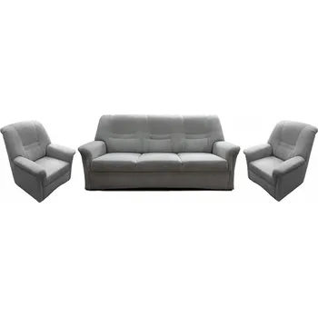 Sedací souprava AMARILA 3+1+1 (ADENA 3+1+1) sedací souprava BEZ ROZKLADU - látka velmi světle šedá PW11 kolekce "FN" (K250)