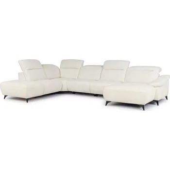 Sedací souprava GALAXY U - OSL+1+1+R+OBP - LEVÁ (GAPPA) sedací souprava , látka SMETANOVÁ MISTERIO 03 kolekce (ST) - "STA" (K250-Z) NOVÁ LÁTKA