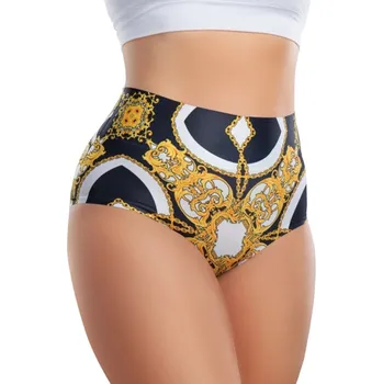 Kalhotky Dámské kalhotky Meméme BAROQUE VINTAGE Hi-briefs S Černá