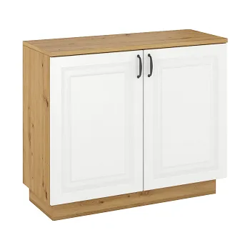 Komoda FLAMENGO 2D - komoda DUB ARTISAN/ BÍLÁ MDF (FLAWIA WHAR1002D) "LP" (2 balíky) (K150-E)MIMOŘÁDNÁ AKCE DO VYPRODÁNÍ ZÁSOB