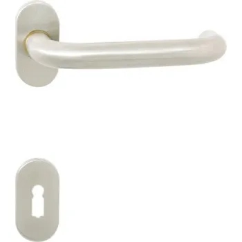 Dveřní kování C-Ufo-R IN FAB kl+kn oválné rozety L