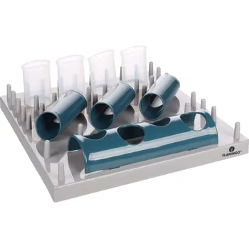 Hračka pro kočku Flamingo Fumbo Interaktivní hračka pro kočky Šedá/modrá