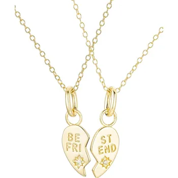 Souprava šperků Atreya Atreya Pár pozlacených stříbrných náhrdelníků Best Friend
