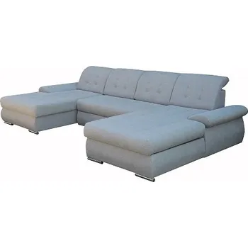 Sedací souprava BRAZIL U - Levá sedací souprava, látka SVĚTLE ŠEDÁ Matana 01 (FE) kolekce - (K250-Z) NOVÁ LÁTKA