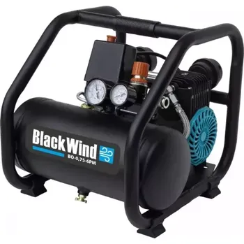 Kompresor Bezolejový kompresor Black Wind BO-0,75-6PM - 750W, 8bar, 160l/min, 15kg