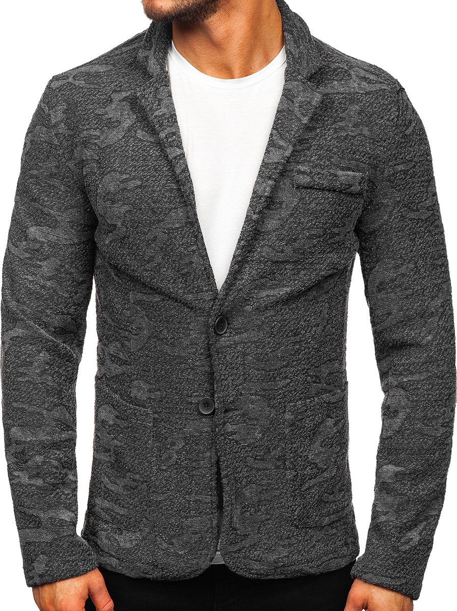 Grafitové pánské ležérní sako Bolf KS-7309 - S