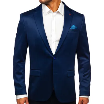 Pánské sako Tmavě modré pánské elegantní sako Bolf 022 - XS/46