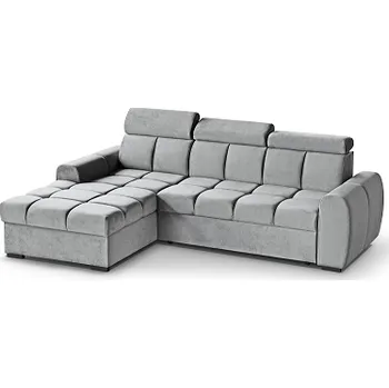 Sedací souprava GEMMA ROHOVÁ -LEVÁ sedací souprava - látka SVĚTLE ŠEDÁ Bluvel 03 (GOMEZ - L=2balíky) - kolekce "MRS" (K250-E)NOVINKA